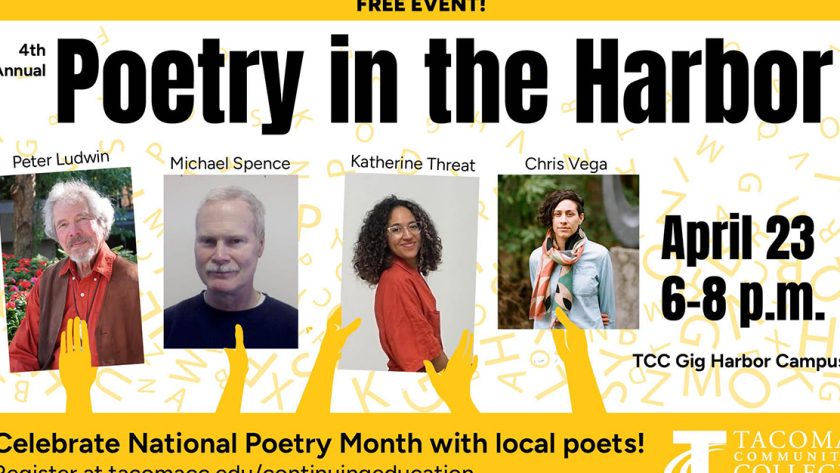 Meet the poets coming to TCC’s Poetry in the Harbor